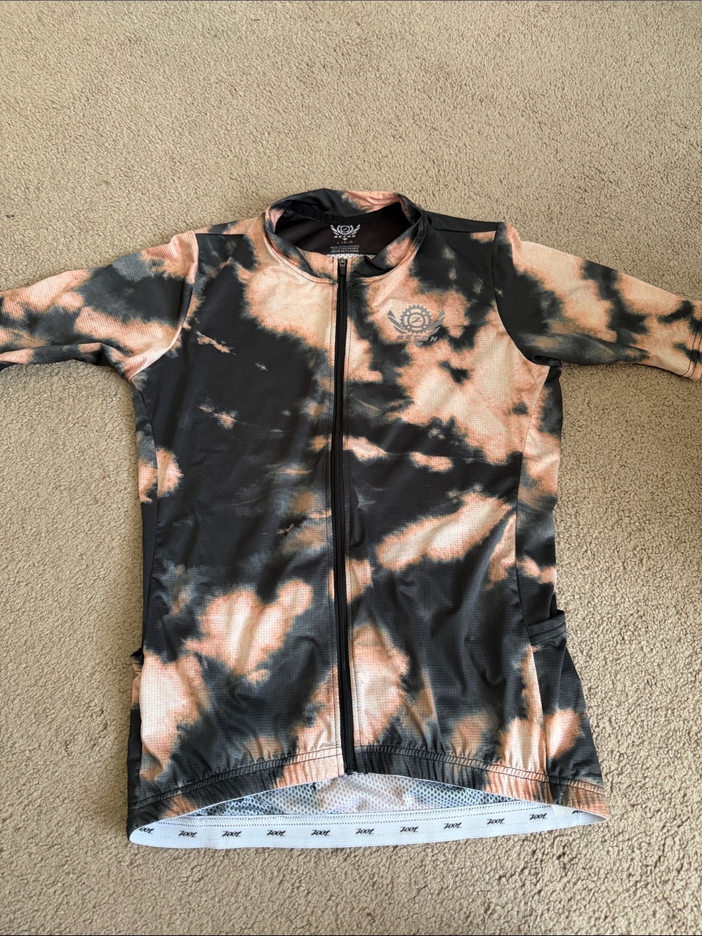 Tie-Dye Black & Peach Zoot Recon Jersey